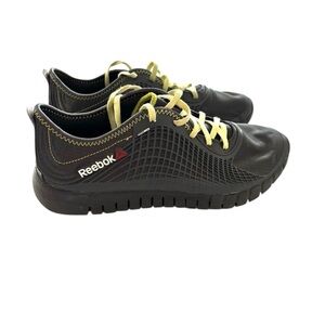 Reebox Nanoweb Z rated black running shoes sneakers SZ 9.5 Worn 1X Indoors